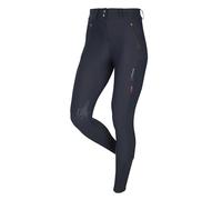 LeMieux Drytex Waterproof Breeches - Knee Grip Silicone Print - Soft Fleece Lining - Navy - UK10