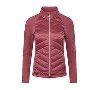 LeMieux Dynamique Jacket - Women's Lightweight Breathable Horse Riding Jacket - 2-Way Zip Pockets - Quilted Front - Slim Fit, Cranberry, 12
