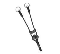 LeMieux Elasticated Martingale Attachment - Black/Silver Pony