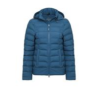 LeMieux Elize Waterproof Puffer Jacket in Marine - Warm Winter Horse Riding Jacket - 2 Way Zip - Zip Pockets - Women's Hooded Winter Coat - Quilted Thicken Puffer Jacket with Removable Hood - UK 8