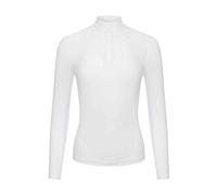 LeMieux Emily Long Sleeve Show Shirt - Womens - Lightweight and Breathable - Standing Collar - White - UK10