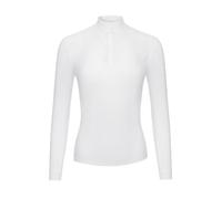 LeMieux Emily Long Sleeve Show Shirt - Womens - Lightweight and Breathable - Standing Collar - White - UK8