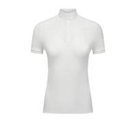 LeMieux Emily Short Sleeve Show Shirt - Womens - Lightweight and Breathable - Standing Collar - White - UK12