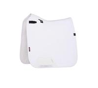 LeMieux Essence Dressage Square - Soft Shell Upper and Self Cooling Liner - High Wither - White - Small/Medium