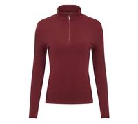 LeMieux Faye Fleece 1/4 Zip Long Sleeve Top - Merlot 12