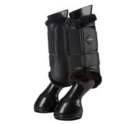 LeMieux Fleece Lined Brushing Horse Boots - Protective Gear and Training Equipment - Equine Boots, Wraps & Accessories (Black/X-Large)