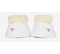 LeMieux Fleece WrapRound Overreach Horse Boots - Over Reach or Bell Boots for Horses - Protective Gear and Training Equipment - Equine Boots, Wraps & Accessories (White/Medium)
