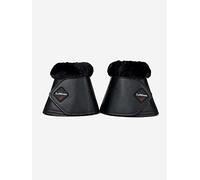 LeMieux Fleece WrapRound Overreach Horse Boots - Over Reach or Bell Boots for Horses - Protective Gear and Training Equipment - Equine Boots, Wraps & Accessories (Black/Large)