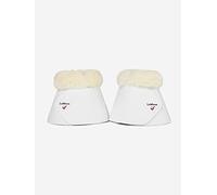 LeMieux Fleece WrapRound Overreach Horse Boots - Over Reach or Bell Boots for Horses - Protective Gear and Training Equipment - Equine Boots, Wraps & Accessories (White/Large)