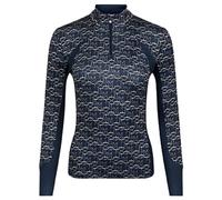 LeMieux Florence Base Layer - Pull On - Stretch Material - Panelled Print - Navy - UK 8