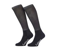 LeMieux Footsie Socks Faith - Moisture-Wicking, Padded Ankle - Ultra-Thin Calf - Horseback Riding Accessories - Cinder - Junior