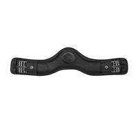 LeMieux Gel-Tek Anatomic Dressage Girth Black - Contoured Shape - Dynamic Gel and Ultra Soft Leather - 60cm/24"