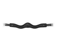 LeMieux Gel-Tek Anatomic Jumping Girth - Contoured Shape - Dynamic Gel and Ultra Soft Leather - Black - 125cm/50"