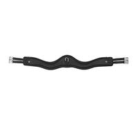 LeMieux Gel-Tek Anatomic Jumping Girth - Contoured Shape - Dynamic Gel and Ultra Soft Leather - Black - 130cm/52"