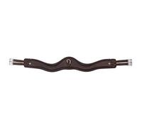 LeMieux Gel-Tek Anatomic Jumping Girth - Contoured Shape - Dynamic Gel and Ultra Soft Leather - Brown - 130cm/52"