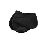 LeMieux General Purpose Cotton Square Saddle Pad - English Saddle Pads for Horses - Equestrian Riding Equipment and Accessories (Black - Large)