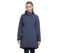 LeMieux Grace Long Rain Jacket - Durable Waterproof Coating and Taped Seams - Longline - Lightweight and Breathable - Zipped Back Vent Gusset for Riding (Dusk Blue, 10)