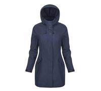 LeMieux Grace Long Rain Jacket - Durable Waterproof Coating and Taped Seams - Longline - Lightweight and Breathable - Zipped Back Vent Gusset for Riding - Navy - UK 16