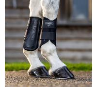 LeMieux Grafter Brushing Boots - Pair - Durable and Breathable - Fits Front or Back - Black - Small