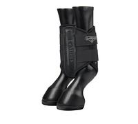 LeMieux Grafter Brushing Boots - Pair - Durable and Breathable - Fits Front or Back - Black - XLarge