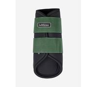 LeMieux Grafter Brushing Boots - Pair - Durable and Breathable - Fits Front or Back - Hunter Green - Large