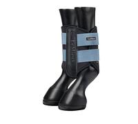 LeMieux Grafter Brushing Boots - Pair - Durable and Breathable - Fits Front or Back - Ice Blue - XLarge