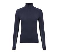 LeMieux Halle Lightweight Base Layer - UV30+ Cooling Under Layer - Ventilated Mesh Under Sleeves - Womens Riding Top - Navy - UK12