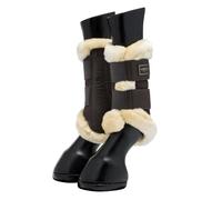 LeMieux Heritage Fleece Edged Brushing Boot - Cocoa