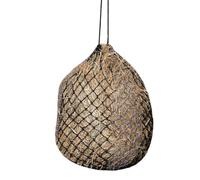 LeMieux Hippo Hay Net Horse Greedy Feeder in Black - Durable Long Lasting Yard Feeding Bag with Small Holes - One Size