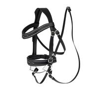 LeMieux Hobby Horse Competition Bridle Black - Padded Leather - Educational Toy