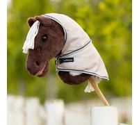 LeMieux Hobby Horse Fly Rug - Miniature Replica of Gladiator Fly Rug - Complete with Mini Rug Bag - Suitable for Ages 3+ - Grey