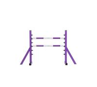 LeMieux Hobby Horse Jump - Ranging from 30-80cm - Lightweight Plastic Poles - Includes Two Wings & Two Poles - Purple