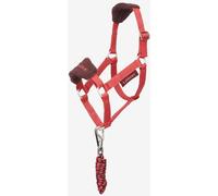 LeMieux Hobby Horse Vogue Headcollar Cranberry | Fleece Inserts, Adjustable, Toy