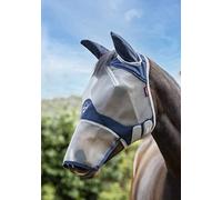 LeMieux Horse Armour Shield Fly Mask in Navy with Soft Bamboo Lining - UV Protective & Breathable Mesh - XL