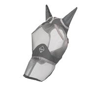 LeMieux Horse ArmourShield Pro Full Fly Mask with Soft Bamboo Lining - UV Protective & Breathable Mesh - Grey - X-Small