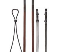 LeMieux Hunter Half Lined Curb Rein - Havana/Silver Full