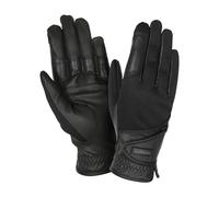 LeMieux Hybrid Riding Gloves - Fleece-lined - Close Contact Feel - Black - Size 8