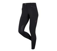 LeMieux Imogen Knee Grip Breeches - Womens Equestrian Horse Riding Breeches - Mid Rise - Black - UK14