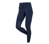LeMieux Imogen Knee Grip Breeches - Womens Equestrian Horse Riding Breeches - Mid Rise - Navy - UK14