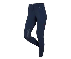 LeMieux Imogen Knee Grip Breeches - Womens Equestrian Horse Riding Breeches - Mid Rise - Navy - UK8