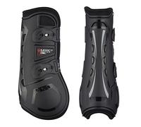 LeMieux Impact Responsive Horse Tendon Boots - Protective Gear and Training Equipment - Equine Boots, Wraps & Accessories - Tendon Protection and Support (Black/Large)