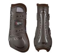 LeMieux Impact Responsive Horse Tendon Boots - Protective Gear and Training Equipment - Equine Boots, Wraps & Accessories - Tendon Protection and Support (Brown/Large)
