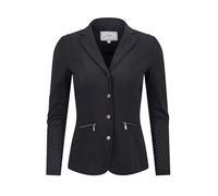 LeMieux Jessica Mesh Show Jacket - Womens Equestrian Horse Riding Competition Jacket - Lightweight & Breathable - Black - UK18