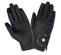 LeMieux Junior Classic Riding Gloves in Black - Synthetic Leather - Breathable - Anti Slip - XS