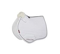 LeMieux Junior Pro General Purpose/Jump Square Saddle Pad - English Saddle Pads for Horses - Equestrian Riding Equipment and Accessories - (White - Small)