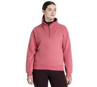 LeMieux Keira Quarter Zip Sweat - Relaxed-fit - Soft Brushback Fleece - Easy-Access Side-Entry Pockets - Cranberry - UK14