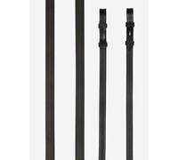 LeMieux Kris Extreme Rubber Reins Straight Textured Grip Non-Stretch Black/Brown
