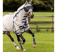 LeMieux Kudos Gladiator Fly Rug - Breathable - UV Protection - Water Repellent and Quick Drying - Extended Belly Flap - Grey - 6ft0