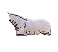 LeMieux Kudos Gladiator Fly Rug - Breathable Fly and UV Protection - Water-repellent and Quick-drying - Extended belly flap - Grey - Size 5 Feet 9 Inches