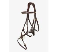 LeMieux Kudos Grackle Bridle Mexican Soft Padded Anatomical Stitch Black/Brown